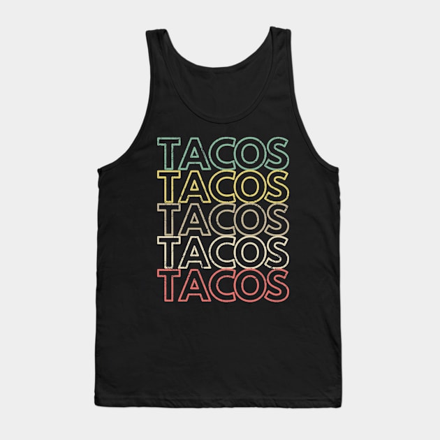 Vintage Tacos Tank Top by amitsurti